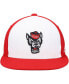 ფოტო #3 პროდუქტის Men's White and Red NC State Wolfpack On-Field Baseball Fitted Hat