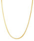 Фото #1 товара Italian Gold reversible Polished & Greek Key Herringbone Link Chain Necklace in 10k Gold, 16" + 2" extender