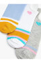 3'lü Kalpli Patik Çorap Seti Çok Renkli