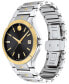 ფოტო #2 პროდუქტის SE Men's Swiss Two-Tone Stainless Steel Bracelet Watch 41mm