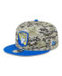 Men's Camo, Royal Los Angeles Rams 2023 Salute To Service 9FIFTY Snapback Hat