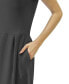 ფოტო #4 პროდუქტის Women's Scoop Neck Knee Length with Pocket Dress