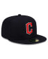 ფოტო #4 პროდუქტის Men's Navy Cleveland Guardians Road Authentic Collection On-Field 59FIFTY Fitted Hat