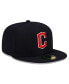 Men's Navy Cleveland Guardians Road Authentic Collection On-Field 59FIFTY Fitted Hat