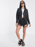 Barney's Originals Petite Clara real leather jacket