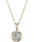 ფოტო #2 პროდუქტის Energy Diamond Pendant Necklace (1/5 ct. t.w.) in 14k Gold, White Gold or Rose Gold