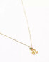 Lost Souls stainless steel 18ct gold plated virgo birthstone starsign necklace