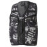 Фото #1 товара Puma Nemen X Utility Graphic FullZip Vest Mens Black Casual Athletic Outerwear 5