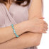 Modern beaded bracelet made of turquoise VSB0107S-SS