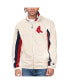 ფოტო #1 პროდუქტის Men's Cream Boston Red Sox Rebound Cooperstown Collection Full-Zip Track Jacket