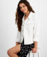 ფოტო #3 პროდუქტის Women's Mom Classic Denim Trucker Jacket