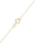 Фото #2 товара Polished Moon & Star 18" Lariat Necklace in 10k Gold