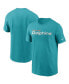 Фото #1 товара Men's Aqua Miami Dolphins Team Wordmark T-shirt