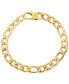 Фото #1 товара Men's Gold-Tone Stainless Steel Figaro Link Bracelet