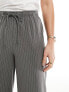 Stradivarius Tall tailored pull on trouser in grey