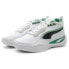 Фото #10 товара Puma Playmaker Pro 37757210 Mens White Canvas Athletic Basketball Shoes