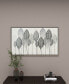 Canvas Leaf Framed Wall Art with Silver-Tone Frame, 55" x 1" x 27"
