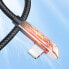 Kabel przewód dla graczy do iPhone USB - Lightning do ładowania i transmisji danych 2.4A 1.2m srebrny
