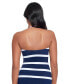 ფოტო #2 პროდუქტის Women's Striped Halter-Neck Lace-Up Tankini