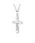 Фото #2 товара Christian Catholic Religious Jewelry Jesus Crucifix Cross Necklace Pendant For Women For Sterling Silver Matte Finish 1 Inch