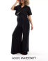 Фото #1 товара ASOS DESIGN Maternity jersey palazzo beach trouser in black