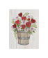 Фото #1 товара Kathleen Parr Mckenna Rustic Valentine Bushel Basket Canvas Art - 20" x 25"