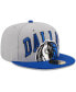 Фото #2 товара Men's Gray, Blue Dallas Mavericks Tip-Off Two-Tone 59FIFTY Fitted Hat