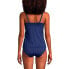Фото #7 товара Women's Mastectomy Square Neck Tankini Swimsuit Top Adjustable Straps