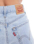 Levi's High waisted mom denim short in light blue