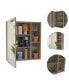Labelle Medicine Cabinet With Mirror, Five Internal Shelves, Single Door - Pine