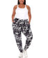 ფოტო #3 პროდუქტის Plus Size Camo Harem Pants