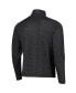 Фото #2 товара Men's Black 2024 Presidents Cup Micro Print Quarter-Zip Pullover Jacket