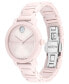 Women's Swiss Bold Evolution 2.0 Blush Ceramic Bracelet Watch 34mm