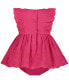 ფოტო #2 პროდუქტის Baby Girls Lace Trim Fit-and-Flare Sundress