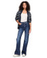 Фото #4 товара Women's Sylvia High-Rise Button-Fly Flare Jeans