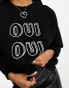 Фото #2 товара Whistles – Sweatshirt in Schwarz mit „Oui Oui“-Logo