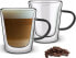 Lamart SZKLANKA LT 9120 300 ML VASO COLOR, 2 SZTUKI (TEA, LATTE, Z CZARNYM UCHWYTEM)