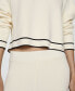 ფოტო #5 პროდუქტის Women's Contrasting Sides Striped Knitted Pants