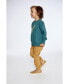 Фото #2 товара Бриджи для малышей Deux par Deux брюки-джоггеры бежевого цвета с золотистыми элементами - для мальчика