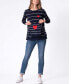 Women's Maternity Mama Mini Nautical Cotton Sweaters