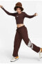 Фото #1 товара Sportswear Fleece oversize Dance Kadın kahverengi Eşofman Altı stilim spor