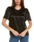 Фото #1 товара Топ женский Nation LTD Toni с рукавами-флаттер, черный, размер XS