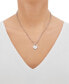 ფოტო #2 პროდუქტის Heart Padlock Paperclip Link 18" Pendant Necklace in 18k Gold-Plated Sterling Silver (Also in Sterling Silver)