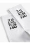 Фото #17 товара Носки Koton Embroidered Slogan Shimmer