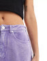 Santa Cruz boyfriend fit denim shorts in purple acid wash