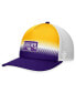 Фото #1 товара Men's Purple, Gold LSU Tigers Daybreak Foam Trucker Adjustable Hat