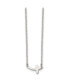 Фото #1 товара Chisel polished Sideways Cross on a 18 inch Cable Chain Necklace