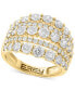 Фото #1 товара EFFY® Diamond Five Row Openwork Statement Ring (2-1/2 ct. t.w.) in 14k Gold