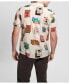 ფოტო #2 პროდუქტის Men's Rayon Post Card Short Sleeve Shirt