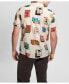 Men's Rayon Post Card Short Sleeve Shirt